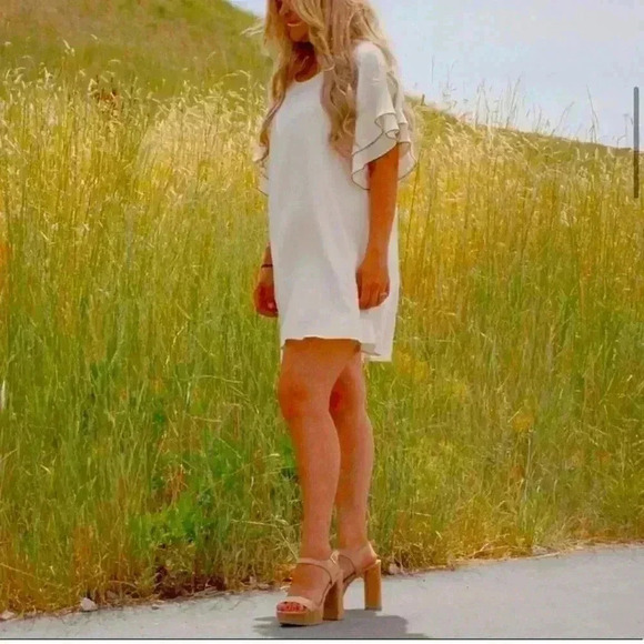 Mini Cream Colored Dress - Picture 1 of 5